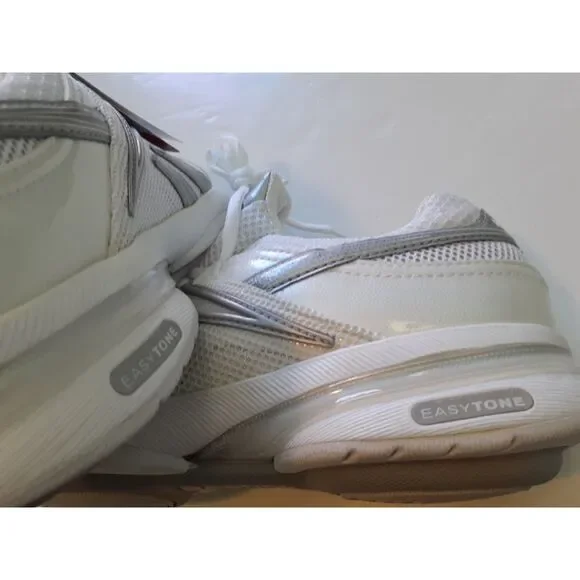 NWT Reebok White & Gray Easytone Athleisure Sneakers Size USA Size 6.5 - Picture 14 of 17
